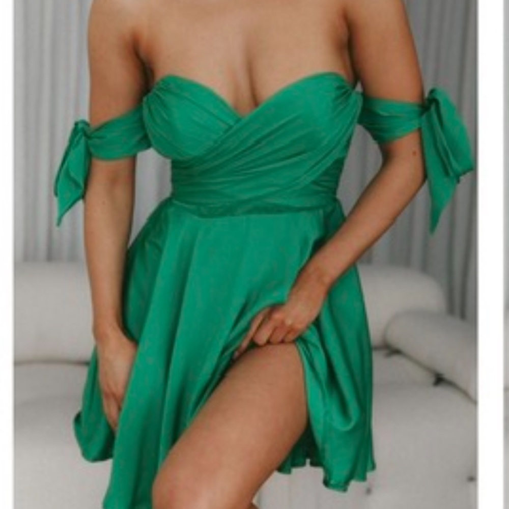 Green Party Dress